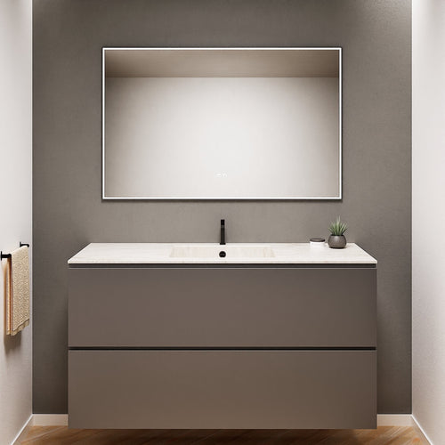 Alba – Corian® Basin Unit with 2 Drawers - Rovalux