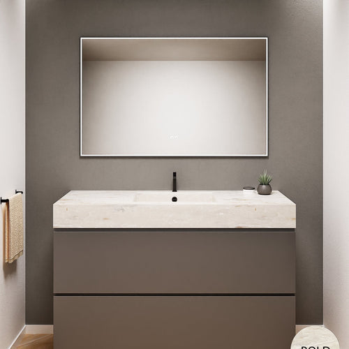 Alba – Corian® Basin Unit with 2 Drawers - Rovalux