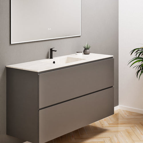 Alba – Corian® Basin Unit with 2 Drawers - Rovalux