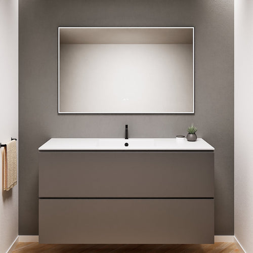 Alba – Corian® Basin Unit with 2 Drawers - Rovalux