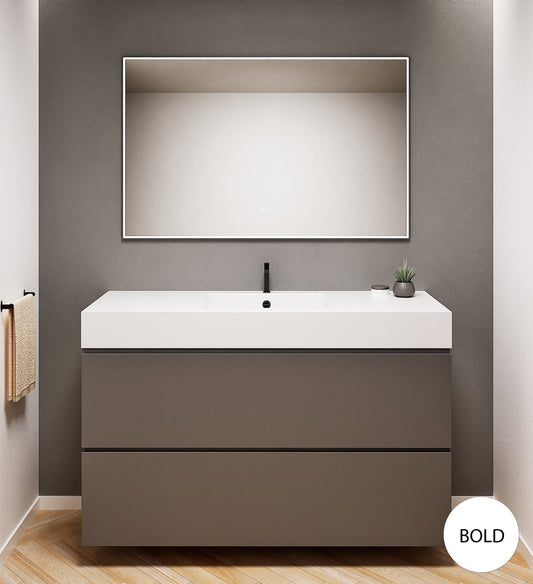 Alba – Corian® Basin Unit with 2 Drawers - Rovalux
