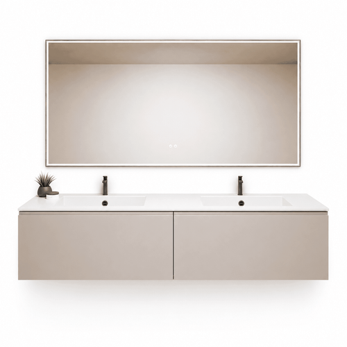 ALBA – Double Corian® Basin Unit with 2 Aligned Drawers - ROVALUX