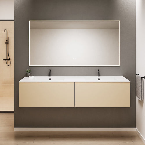 ALBA – Double Corian® Basin Unit with 2 Aligned Drawers - ROVALUX
