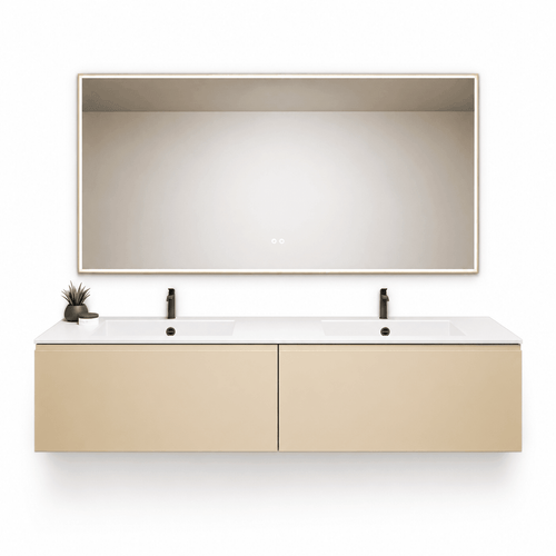 ALBA – Double Corian® Basin Unit with 2 Aligned Drawers - ROVALUX
