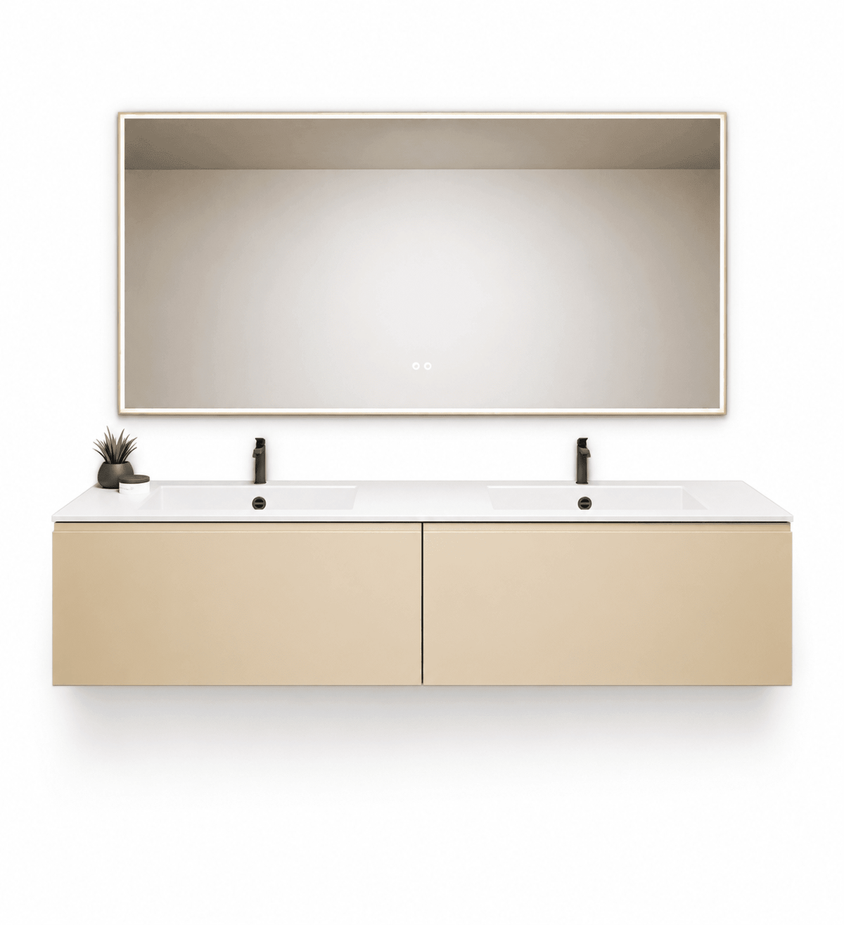 ALBA – Double Corian® Basin Unit with 2 Aligned Drawers - ROVALUX