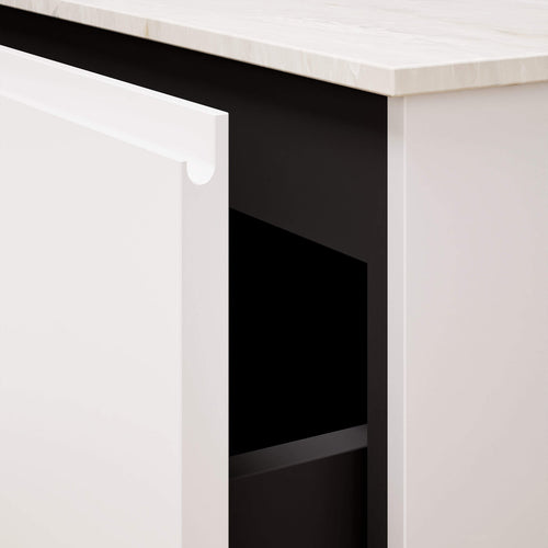 ALBA – Double Corian® Basin Unit with 2 Aligned Drawers - ROVALUX