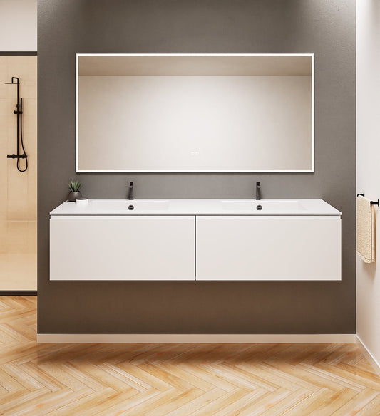 ALBA – Double Corian® Basin Unit with 2 Aligned Drawers - ROVALUX