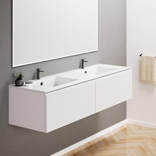 ALBA – Double Corian® Basin Unit with 2 Aligned Drawers - ROVALUX