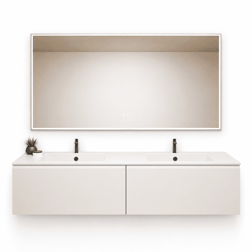 ALBA – Double Corian® Basin Unit with 2 Aligned Drawers - ROVALUX