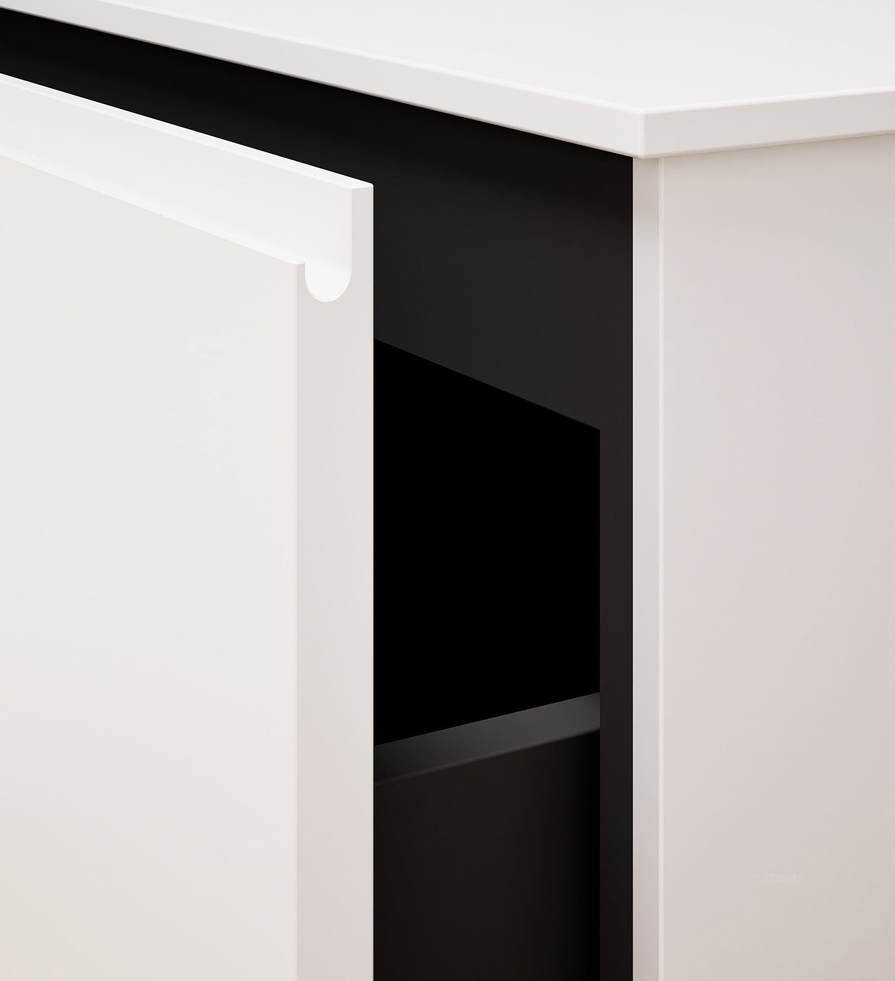 ALBA – Double Corian® Basin Unit with 3 Aligned Drawers - ROVALUX