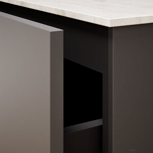 ALBA – Double Corian® Basin Unit with 3 Aligned Drawers - ROVALUX