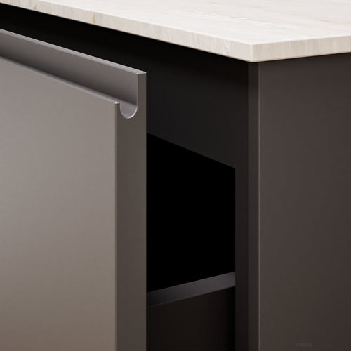 ALBA – Double Corian® Basin Unit with 3 Aligned Drawers - ROVALUX