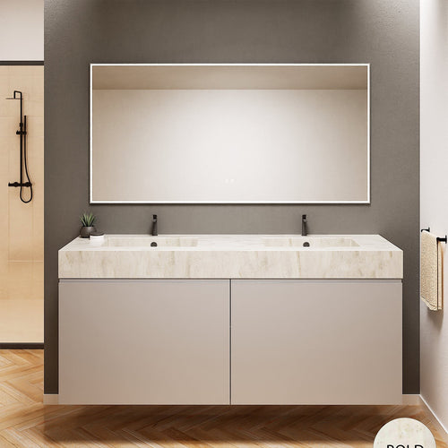 Alba – Double Corian® Basin Unit with 4 Drawers - ROVALUX