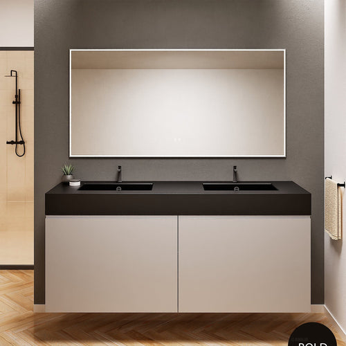 Alba – Double Corian® Basin Unit with 4 Drawers - ROVALUX