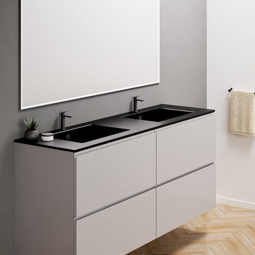 Alba – Double Corian® Basin Unit with 4 Drawers - ROVALUX