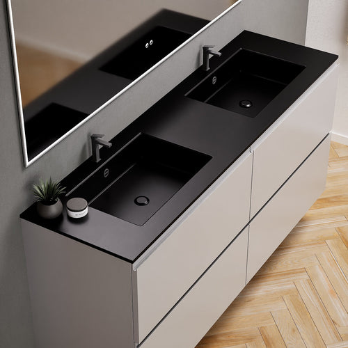 Alba – Double Corian® Basin Unit with 4 Drawers - ROVALUX
