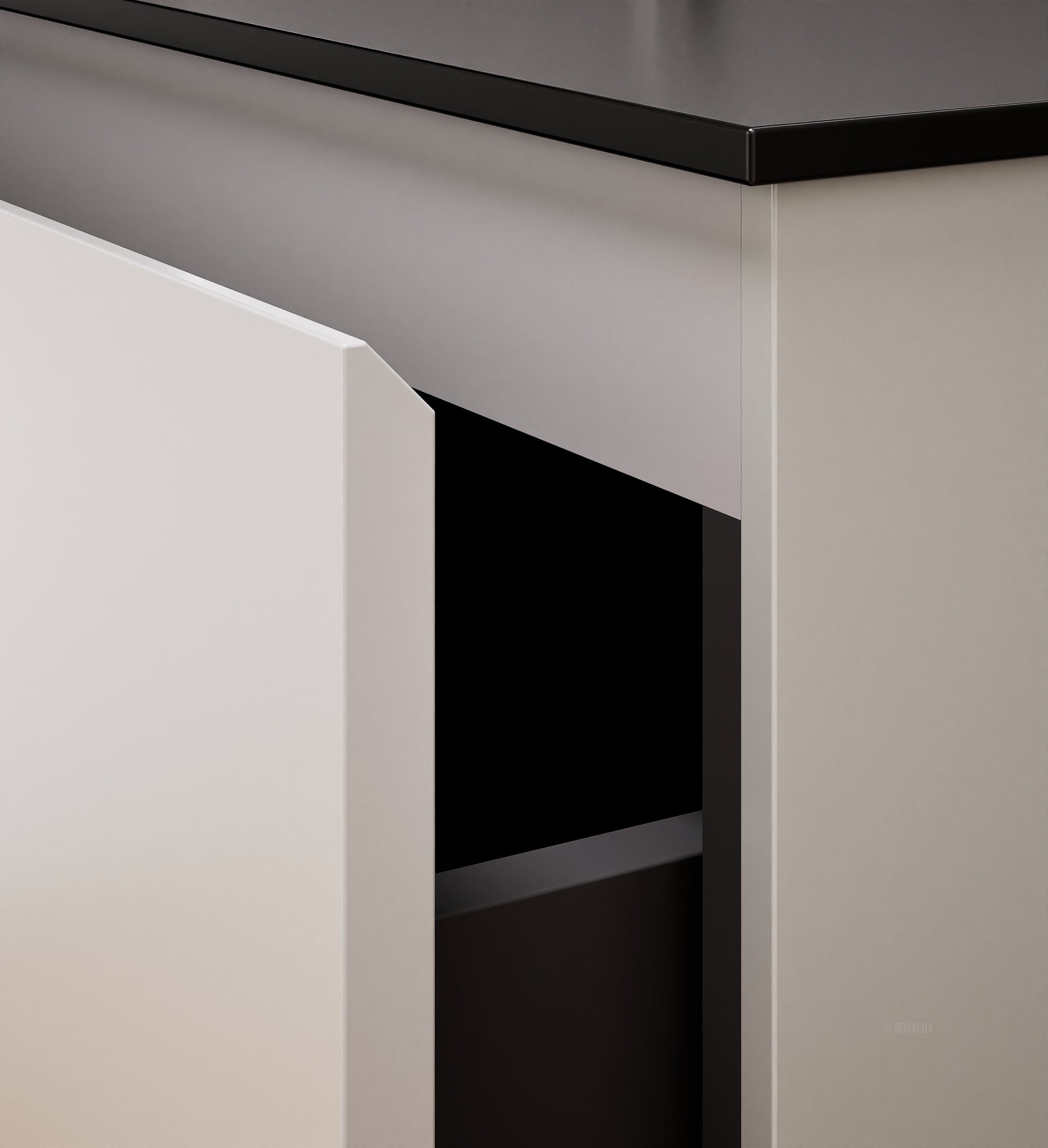 Alba – Double Corian® Basin Unit with 4 Drawers - ROVALUX