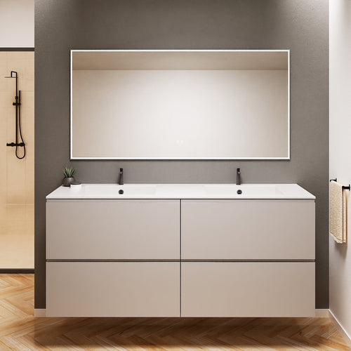 Alba – Double Corian® Basin Unit with 4 Drawers - ROVALUX
