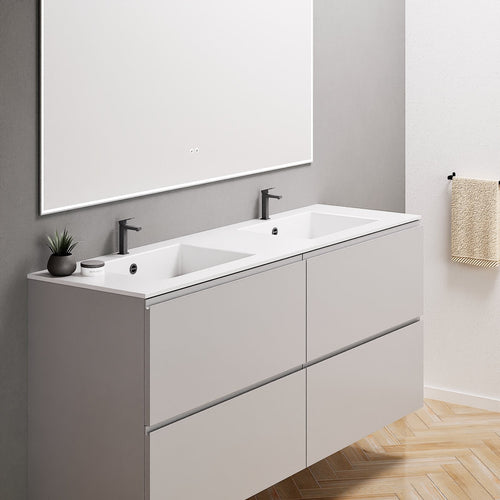 Alba – Double Corian® Basin Unit with 4 Drawers - ROVALUX