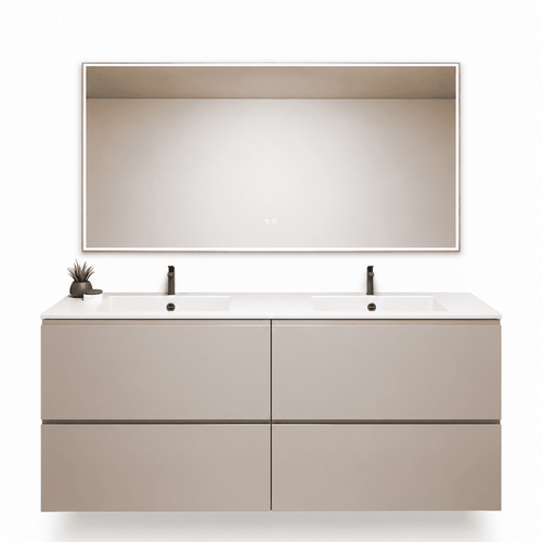 Alba – Double Corian® Basin Unit with 4 Drawers - ROVALUX