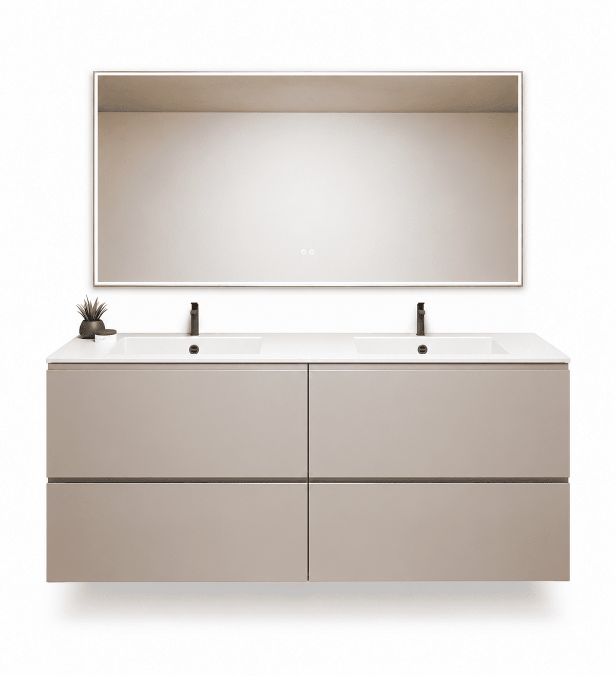 Alba – Double Corian® Basin Unit with 4 Drawers - ROVALUX