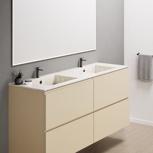 Alba – Double Corian® Basin Unit with 4 Drawers - ROVALUX