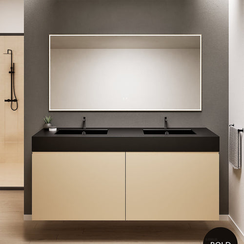 Alba – Double Corian® Basin Unit with 4 Drawers - ROVALUX
