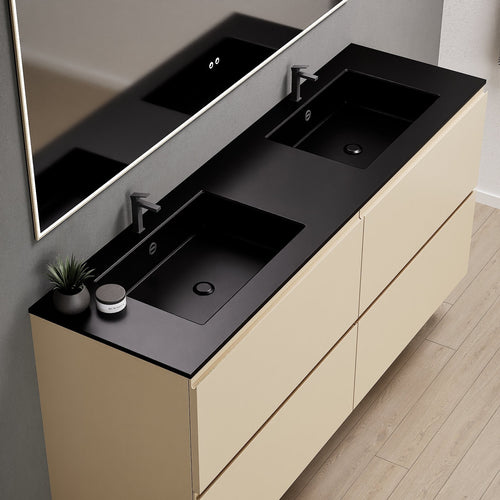 Alba – Double Corian® Basin Unit with 4 Drawers - ROVALUX