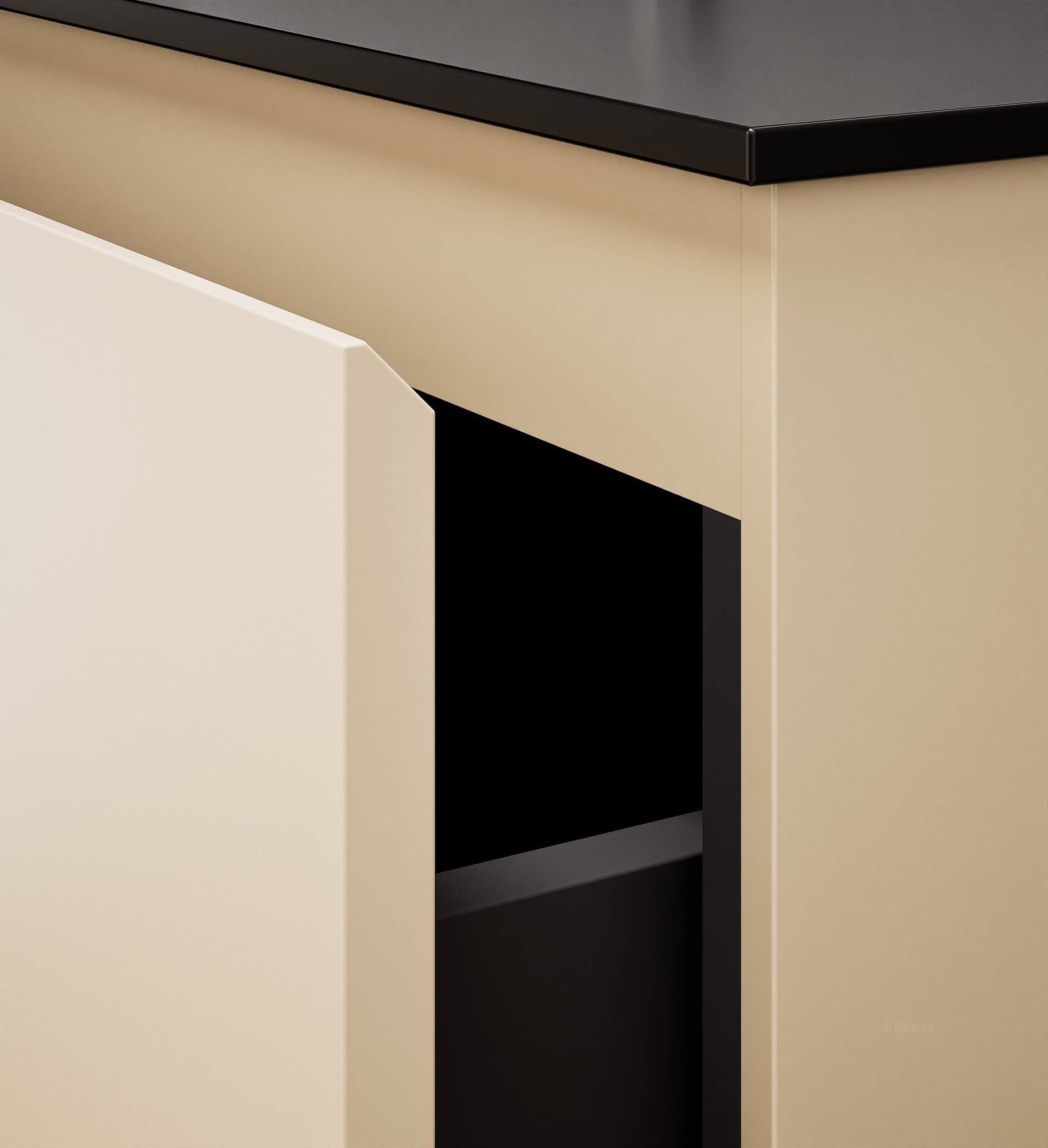 Alba – Double Corian® Basin Unit with 4 Drawers - ROVALUX