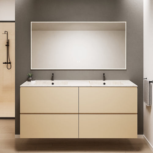 Alba – Double Corian® Basin Unit with 4 Drawers - ROVALUX