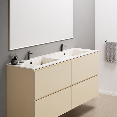 Alba – Double Corian® Basin Unit with 4 Drawers - ROVALUX