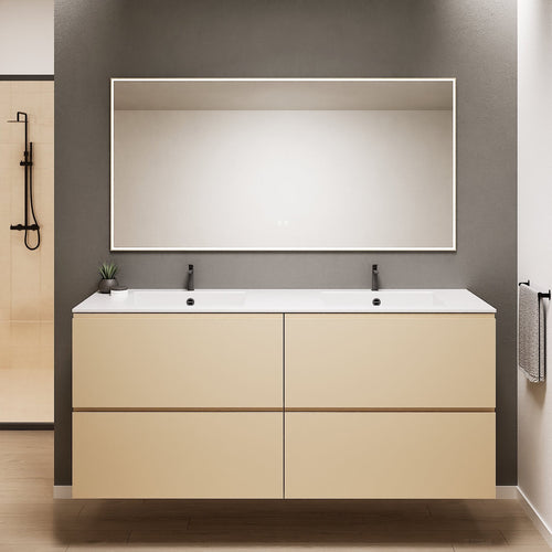 Alba – Double Corian® Basin Unit with 4 Drawers - ROVALUX