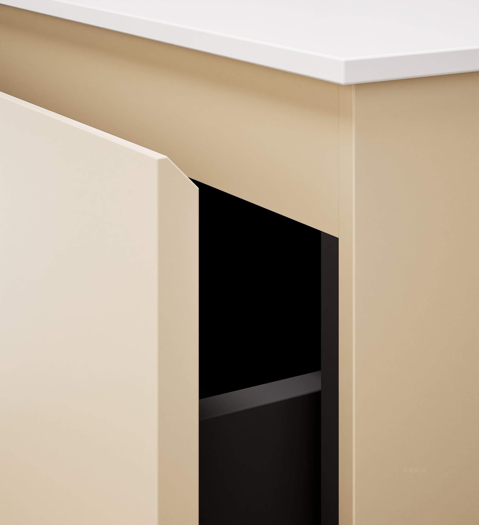 Alba – Double Corian® Basin Unit with 4 Drawers - ROVALUX