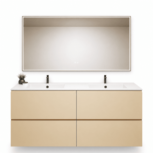 Alba – Double Corian® Basin Unit with 4 Drawers - ROVALUX