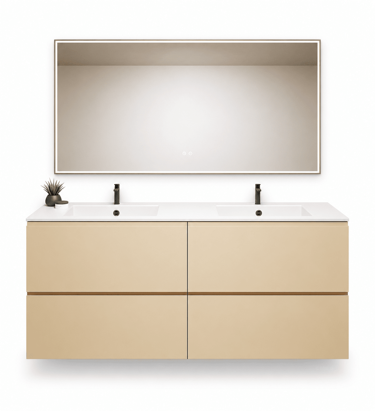 Alba – Double Corian® Basin Unit with 4 Drawers - ROVALUX