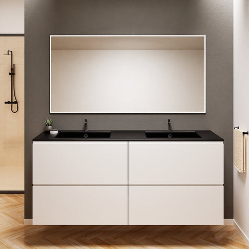 Alba – Double Corian® Basin Unit with 4 Drawers - ROVALUX