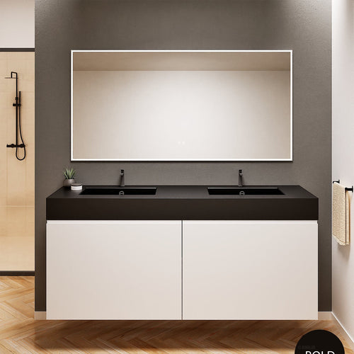 Alba – Double Corian® Basin Unit with 4 Drawers - ROVALUX