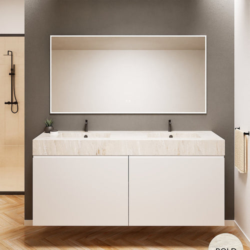 Alba – Double Corian® Basin Unit with 4 Drawers - ROVALUX