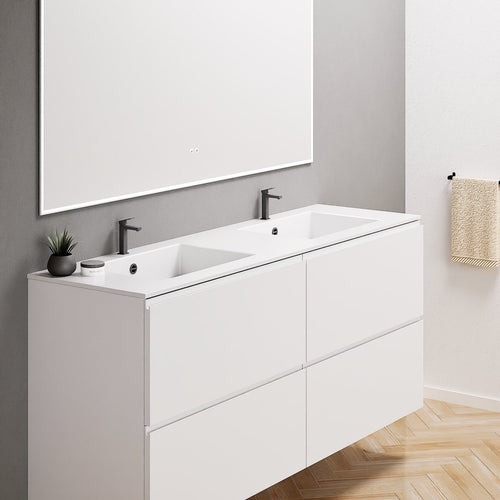 Alba – Double Corian® Basin Unit with 4 Drawers - ROVALUX