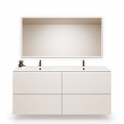 Alba – Double Corian® Basin Unit with 4 Drawers - ROVALUX