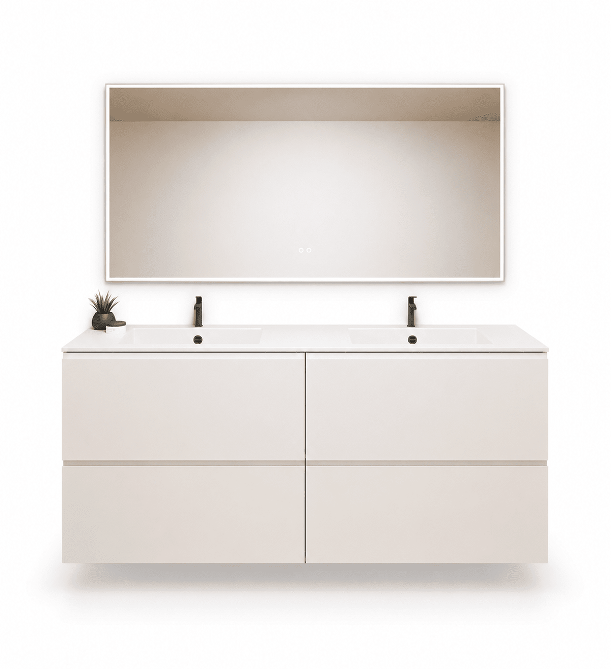 Alba – Double Corian® Basin Unit with 4 Drawers - ROVALUX