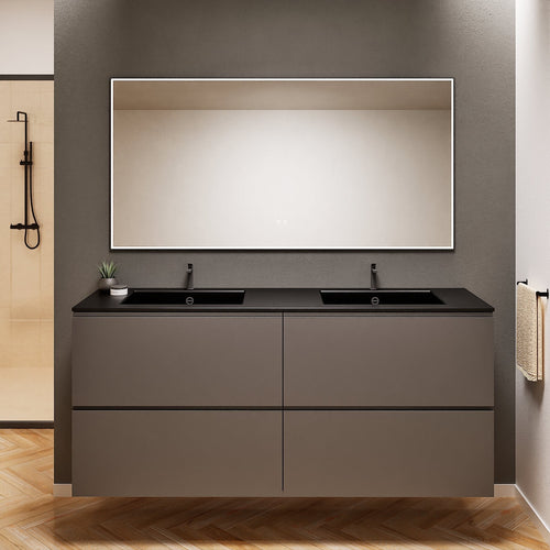 Alba – Double Corian® Basin Unit with 4 Drawers - ROVALUX
