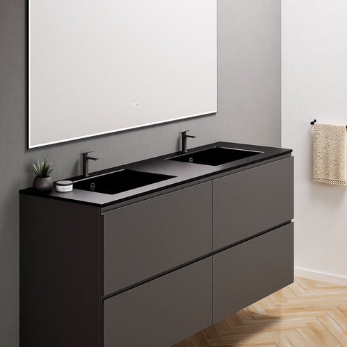 Alba – Double Corian® Basin Unit with 4 Drawers - ROVALUX