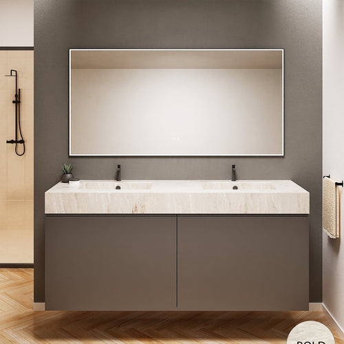 Alba – Double Corian® Basin Unit with 4 Drawers - ROVALUX