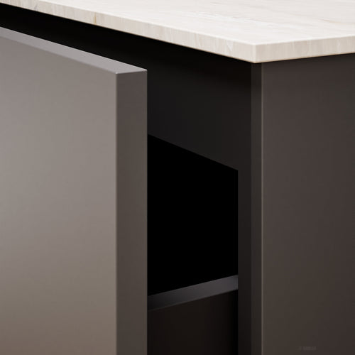 Alba – Double Corian® Basin Unit with 4 Drawers - ROVALUX