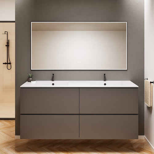 Alba – Double Corian® Basin Unit with 4 Drawers - ROVALUX