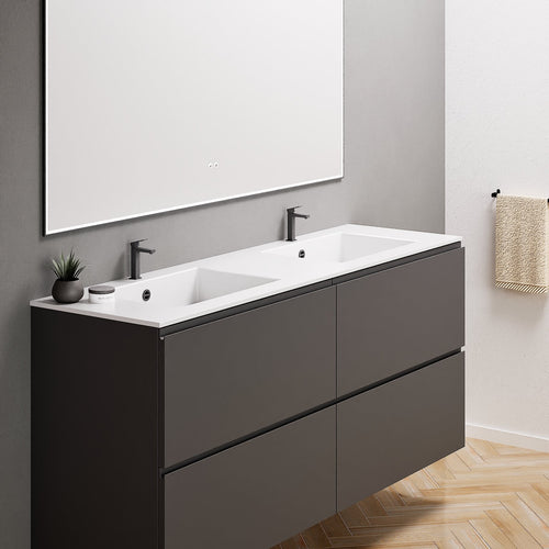Alba – Double Corian® Basin Unit with 4 Drawers - ROVALUX