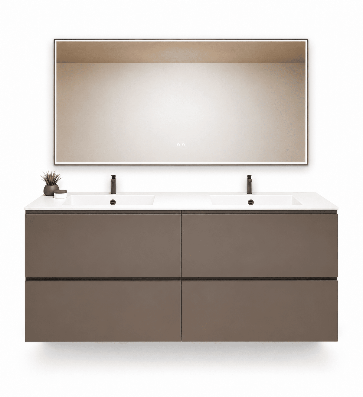 Alba – Double Corian® Basin Unit with 4 Drawers - ROVALUX