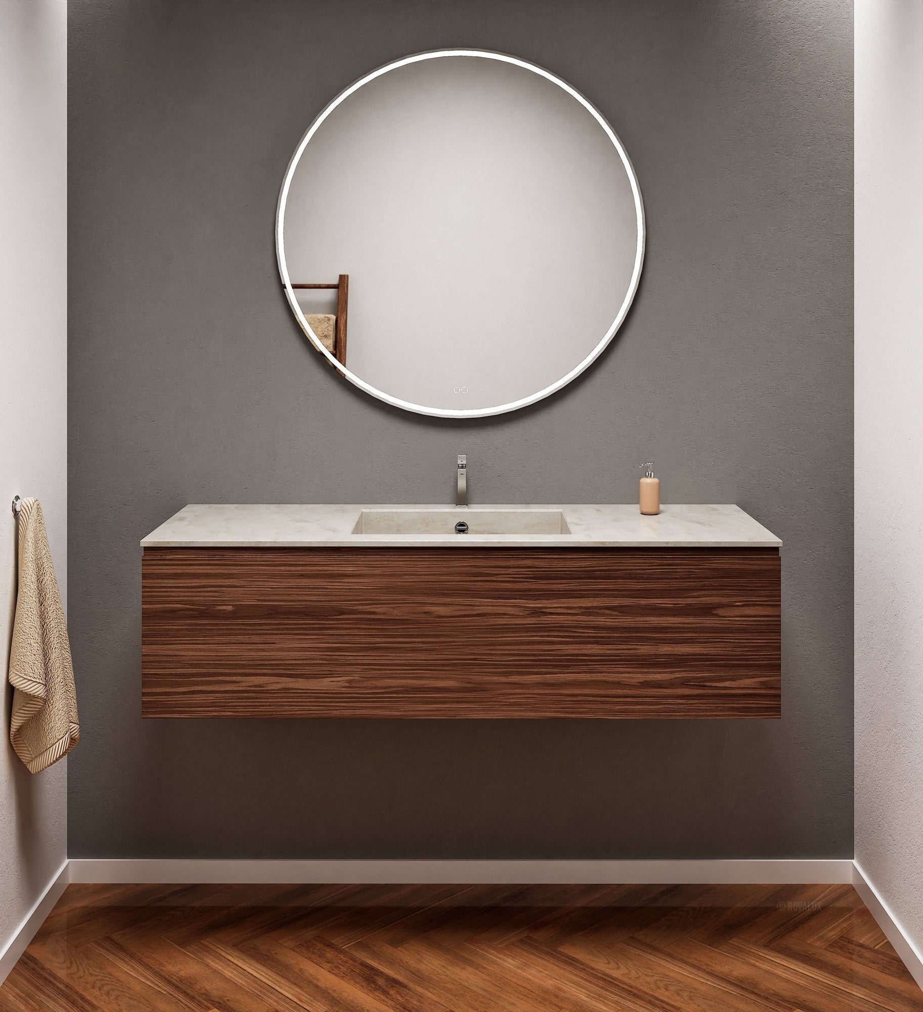 Aurora – Corian® Basin Unit with 1 Drawer - ROVALUX