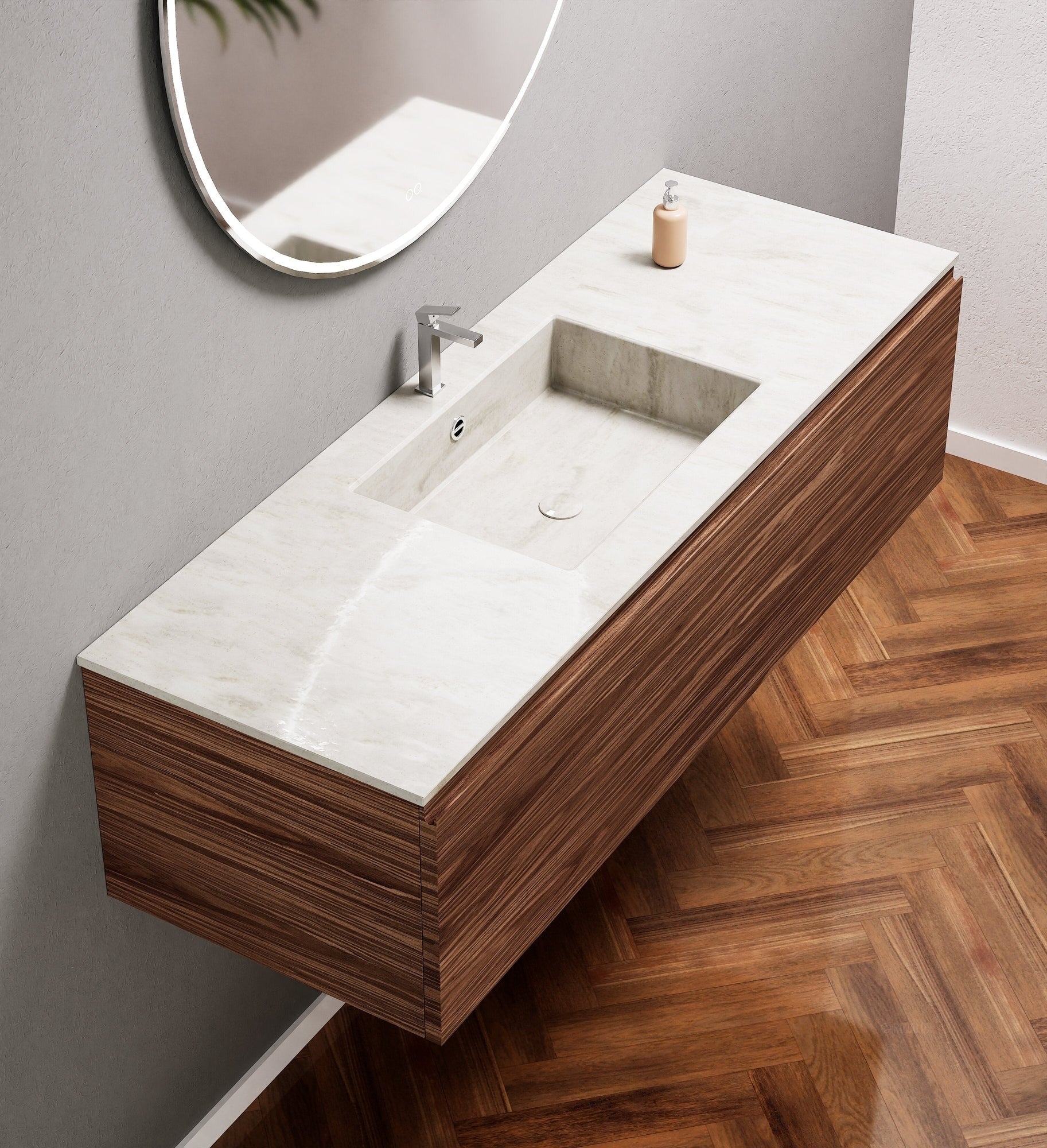 Aurora – Corian® Basin Unit with 1 Drawer - ROVALUX